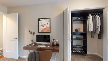 Custom built-in closet shelving* select units
